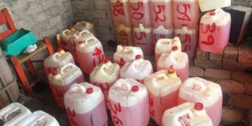 almacen de huachicoleros hidrocarburo gasolina