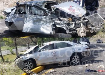 Choque-volcadura deja un muerto en la Morelia-Pátzcuaro
