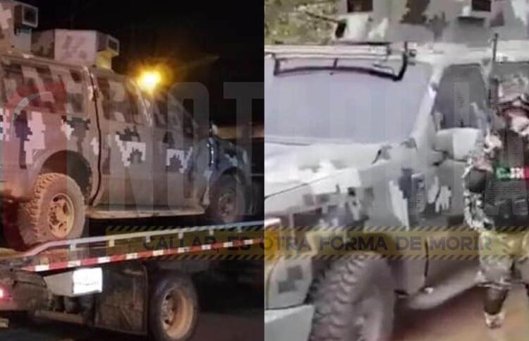 Guardia Nacional aseguró “camión monstruo” de Grupo Élite del CJNG