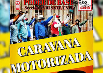 Alista CNTE caravana desde salidas de Morelia al Centro Histórico