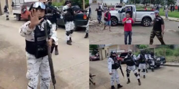 Fuerte tensión entre sicarios y Guardia Nacional en Los Reyes