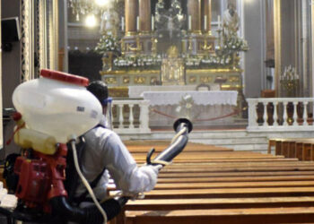 Desinfectan Catedral de Morelia tras casos de Covid-19
