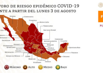 Regresa Michoacán a semáforo rojo por grave contagios de coronavirus