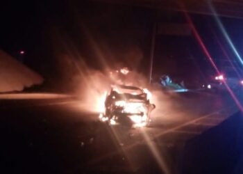 Comandante regional de Jiquilpan, herido tras incendio de camioneta