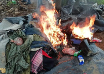 Destruyen “narcocampamento” en Coalcomán