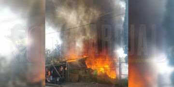 Se incendia vivienda en Uruapan