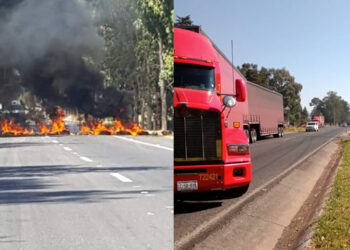 Incendian llantas y bloquean la Pátzcuaro-Morelia