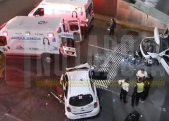 Un muerto y dos heridos y en fuerte choque en libramiento de Morelia