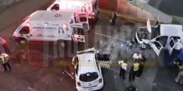 Un muerto y dos heridos y en fuerte choque en libramiento de Morelia
