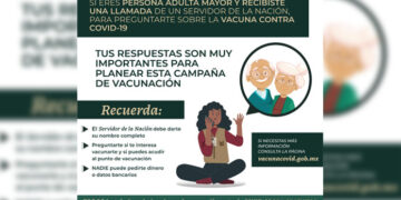 Continúa Bienestar Michoacán llamadas a adultos mayores para vacunación