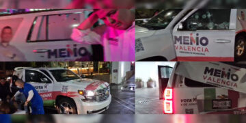 Balean camioneta de Memo Valencia, candidato a la alcaldía de Morelia