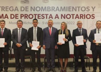 Gobierno de Michoacán realiza relevos en titularidad de notarias vacantes