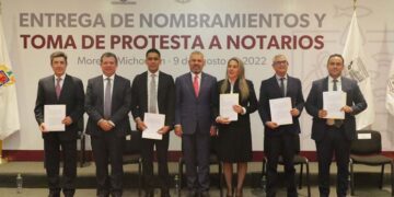 Gobierno de Michoacán realiza relevos en titularidad de notarias vacantes