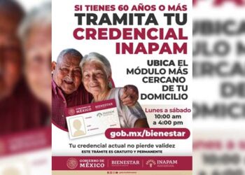 Personas de 60 años y más podrán obtener la credencial de Inapam en Módulos de Bienestar