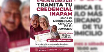 Personas de 60 años y más podrán obtener la credencial de Inapam en Módulos de Bienestar