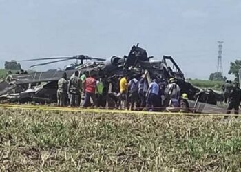 Helicóptero de la Marina transporta a “Pochi”, mascota de beisbol en Tabasco