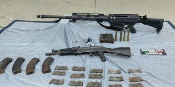 Aseguran armamento de sicario en Las Tinajas