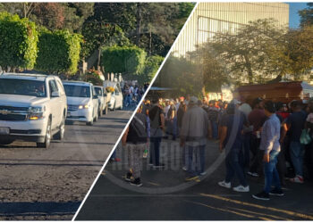 #Peribán Dan el último adiós a familia que perdió la vida en accidente vial