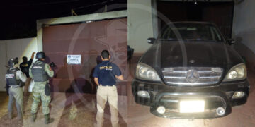 En La Huacana, asegura FGE camioneta blindada con reporte de robo