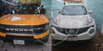Tras cateo en domicilio de La Huacana, FGE asegura armas, droga y tres vehículos, uno de ellos blindado