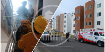 Se registra incendio en departamento del fraccionamiento Las Espigas en Tarímbaro