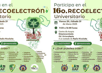 ¡Cuidemos el medio ambiente!, participa en el 16° Recoelectrón Universitario