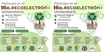 ¡Cuidemos el medio ambiente!, participa en el 16° Recoelectrón Universitario