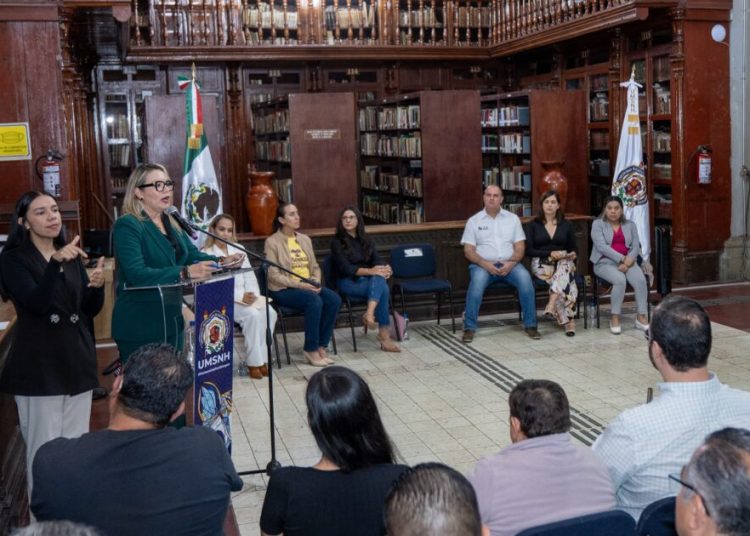 Por primera vez, UMSNH apertura Biblioteca Inclusiva; Yarabí Ávila llama a construir una Universidad para todas y todos