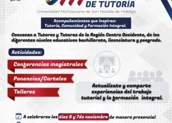 Tutoras y tutores de la Región Centro Occidente de la ANUIES se reunirán en la UMSNH