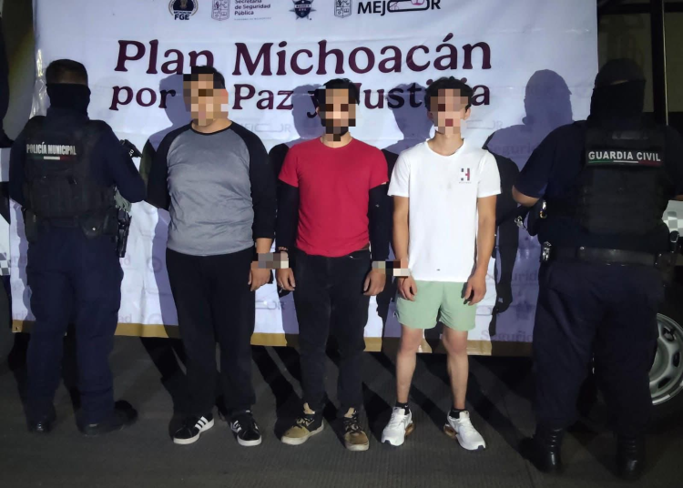 Caen 3 por portar arma de fuego en Jacona