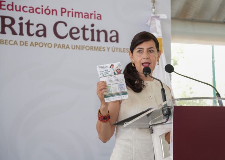 Beca Rita Cetina da tranquilidad a las familias: Gabriela Molina