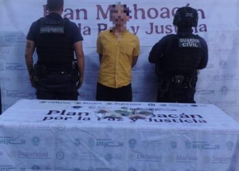 Detiene Guardia Civil a presunto asaltante de comercios en Jacona; le aseguran más de 53 mil pesos