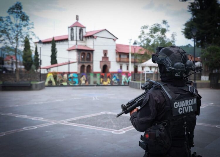 SSP mantiene refuerzo operativo con Kuarichas en comunidades de la Meseta Purépecha