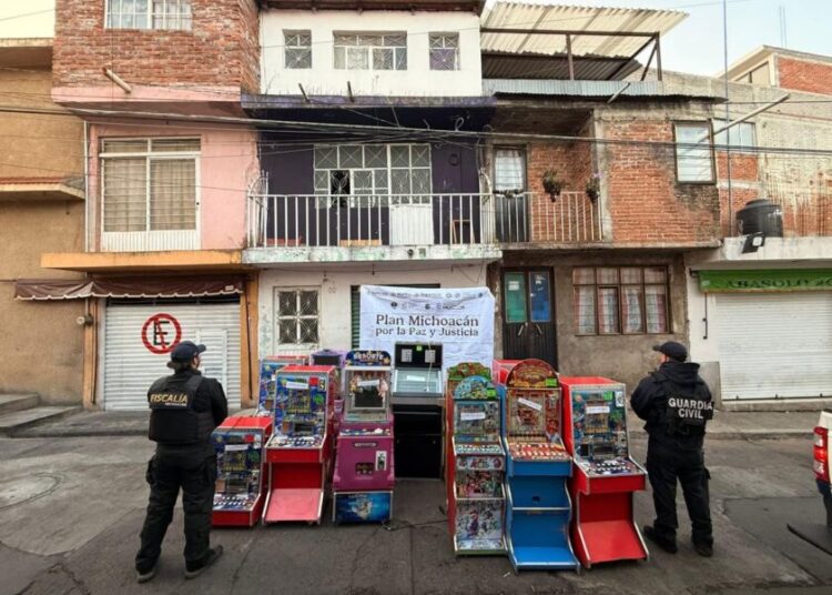 SSP asegura 49 máquinas tragamonedas en Quiroga