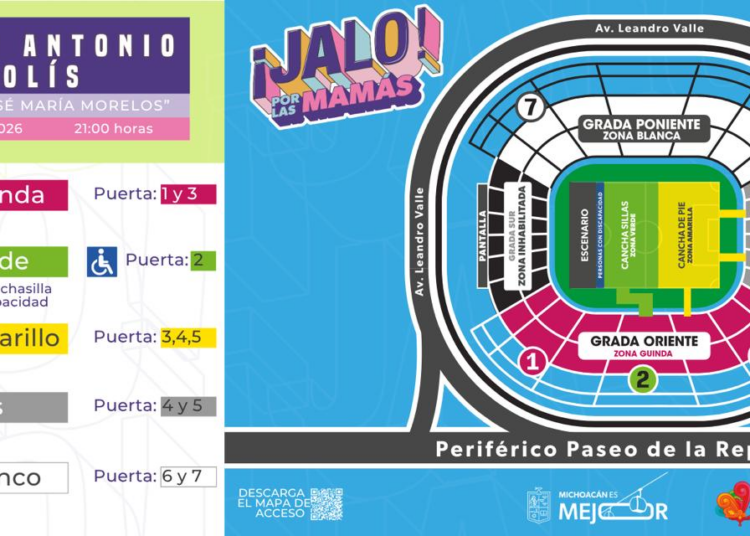 Listos los accesos al Estadio Morelos para el concierto del Buki