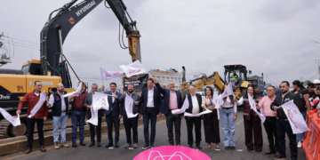 Dan banderazo a obras del Morebús en Morelia
