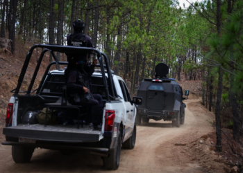 Guardia Civil vigila zona de alto peligro en Etúcuaro