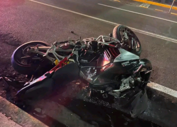 Fallece motociclista la derrapar su moto en Morelia
