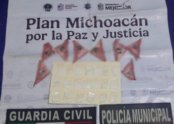 SSP asegura a 9 personas en posesión de 55 envoltorios con droga