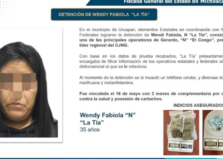 Cae “La tía”, implicada en el asesinato de Carlos Manzo