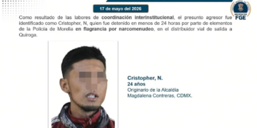 Originario de CDMX el asesino de policía en Morelia