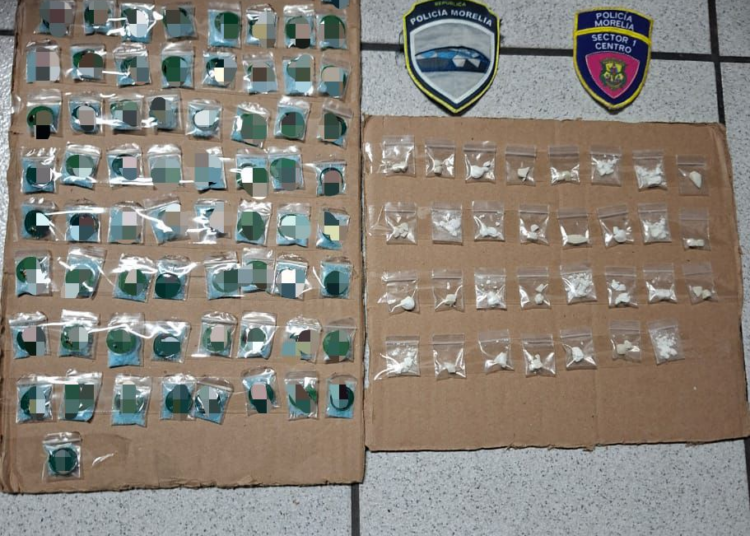 Detienen a sujeto en portación de drogas en Morelia