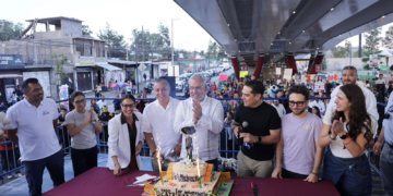 Celebra Bedolla primer aniversario del Paso Catrinas en Villas del Pedregal