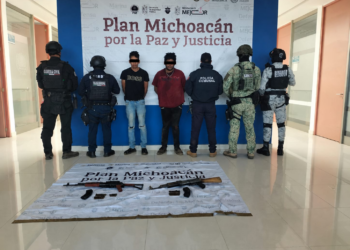 Detienen a malandros en Tangamandapio