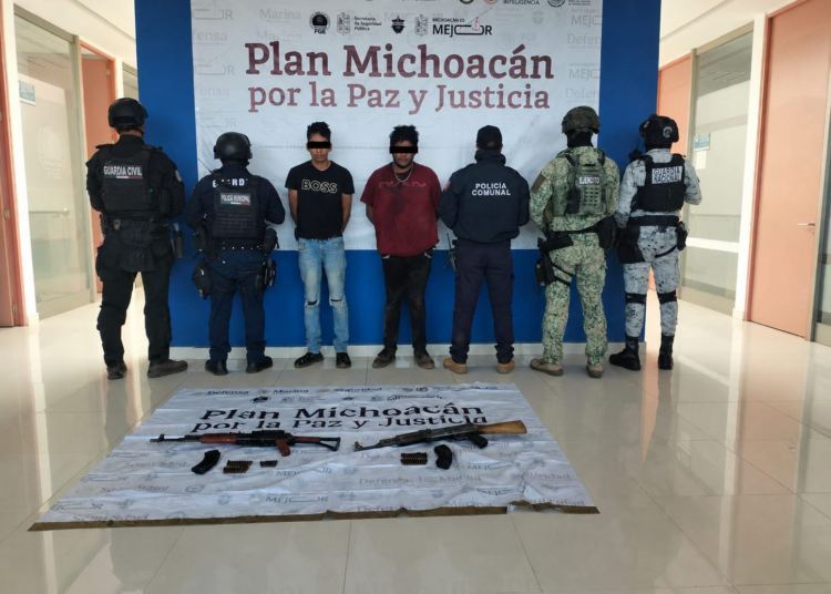 Detienen a malandros en Tangamandapio