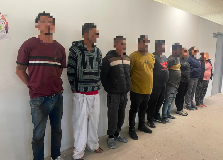 En operativo interinstitucional, SSP brinda apoyo a FGE para detener a 9 presuntos implicados en homicidio en Uruapan