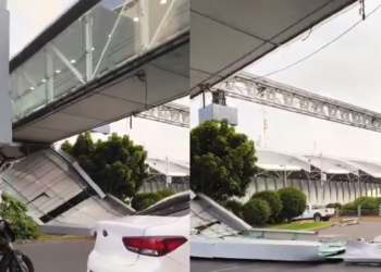 Se desploma estructura en la Terminal 1 del AICM