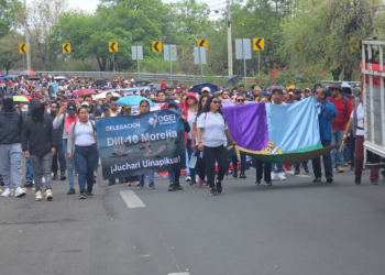 Maestros se manifiestan este lunes en Morelia