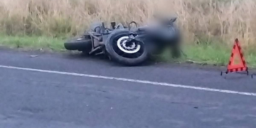 Motociclista resulta lesionado luego de fuerte choque