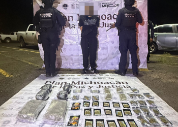 Incautan drogas y armas en Salvador Escalante